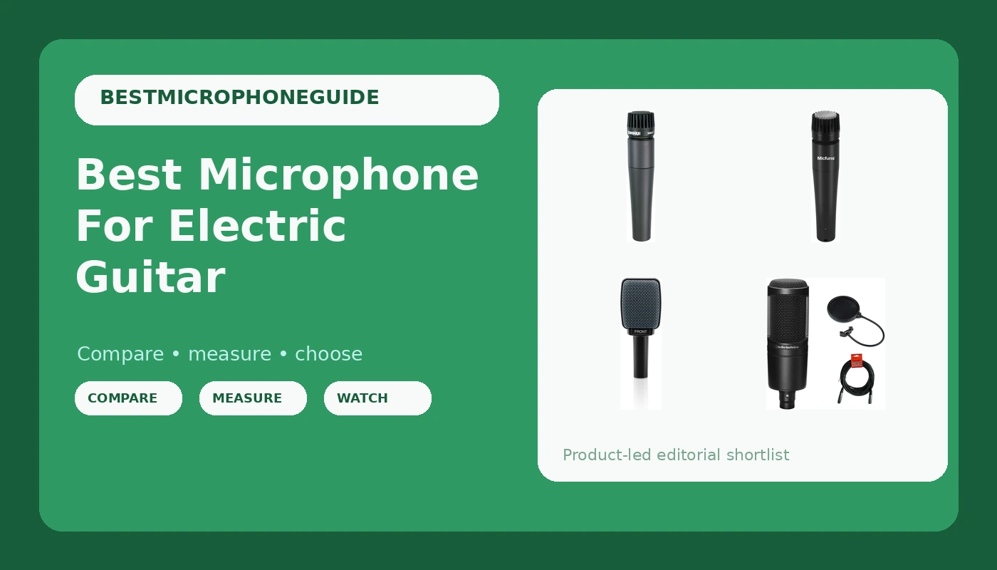 Best Microphone For Electric Guitar - MicScore review with measurements and honest opinion