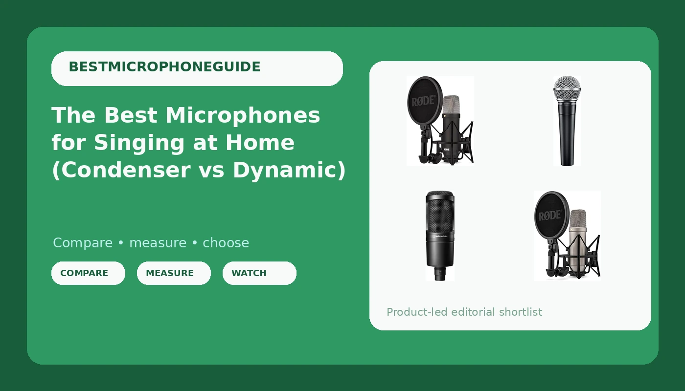 The Best Microphones for Singing at Home (Condenser vs Dynamic) - MicScore review with measurements and honest opinion