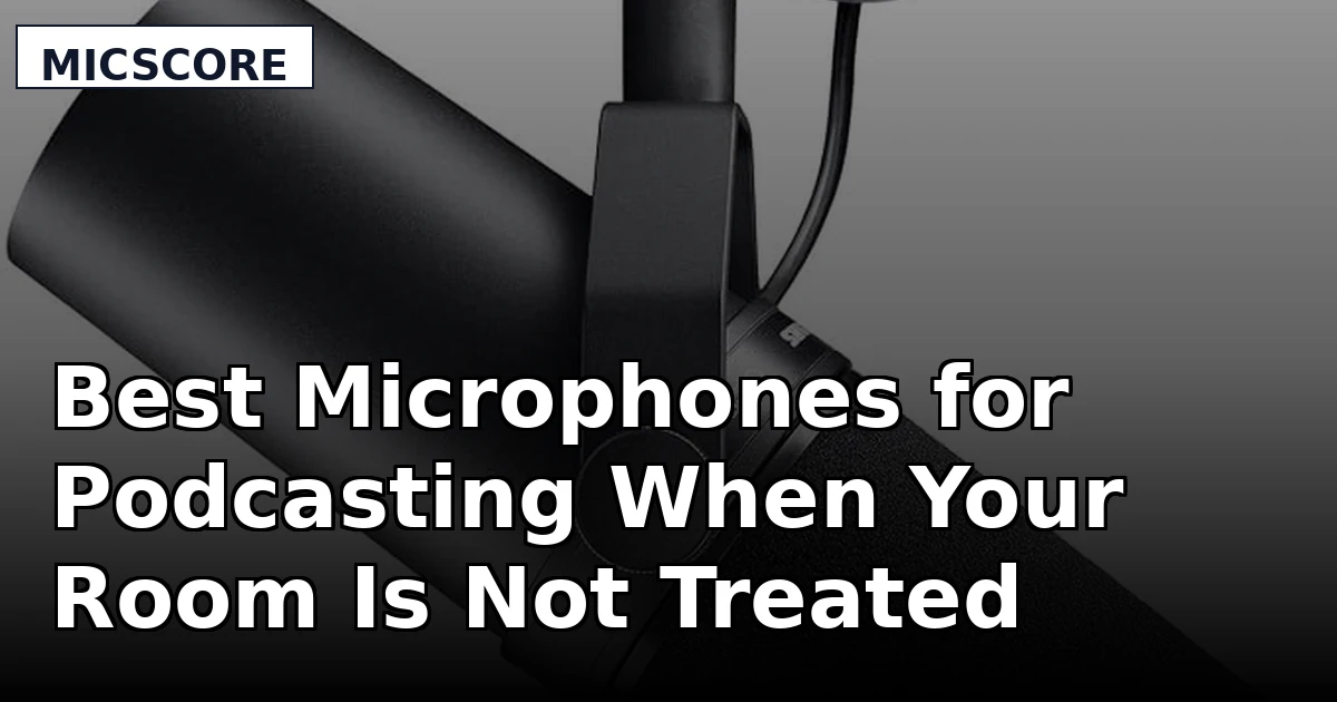 Best Microphones for Podcasting When Your Room Is Not Treated