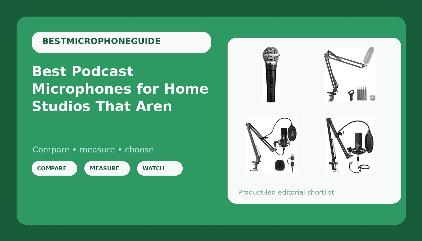 Best Podcast Microphones for Home Studios That Aren't Treated