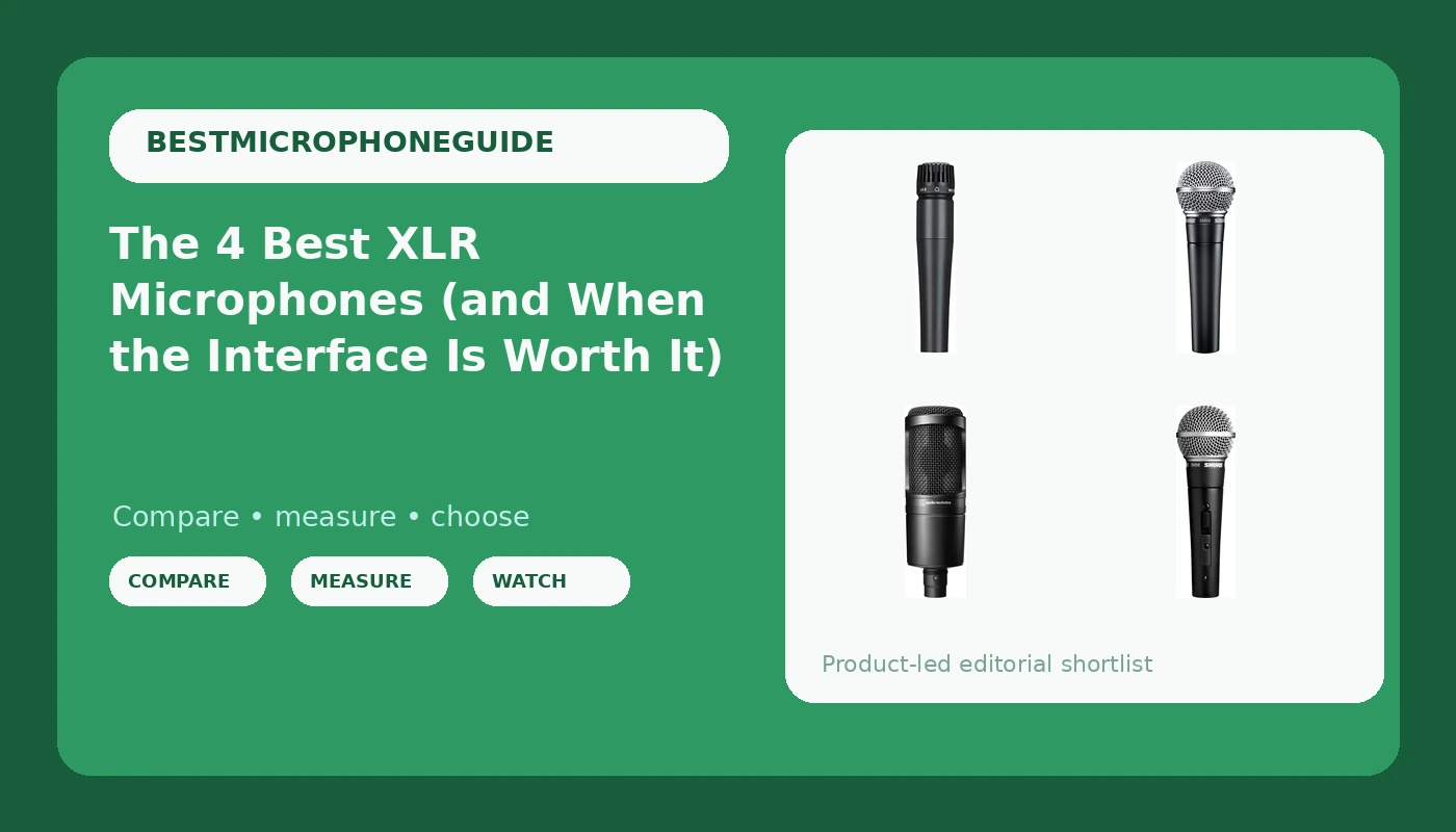 The 4 Best XLR Microphones (and When the Interface Is Worth It) - MicScore review with measurements and honest opinion