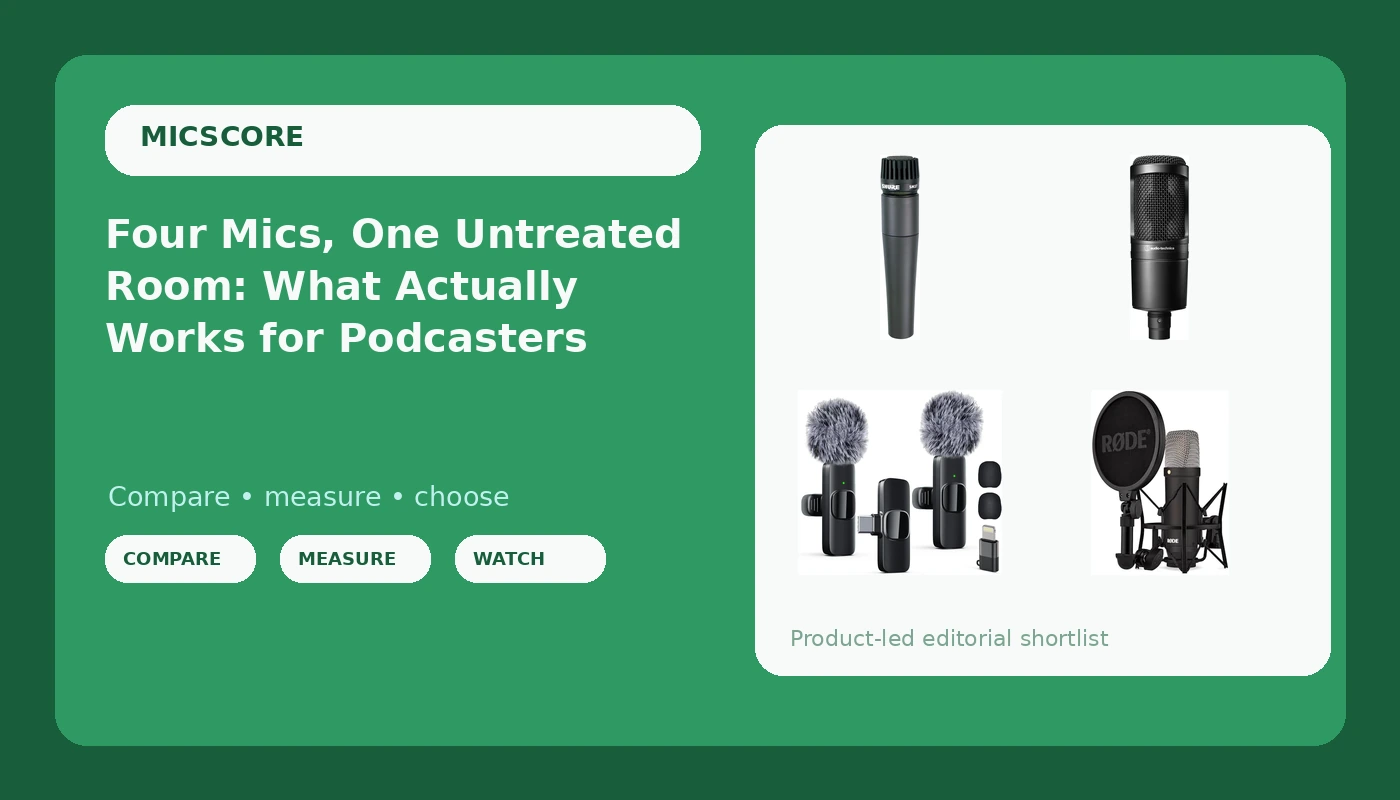 Four Mics, One Untreated Room: What Actually Works for Podcasters