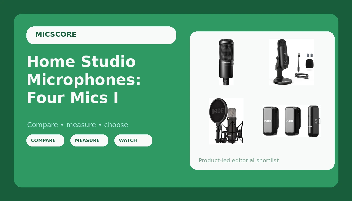 Home Studio Microphones: Four Mics I'd Actually Recommend