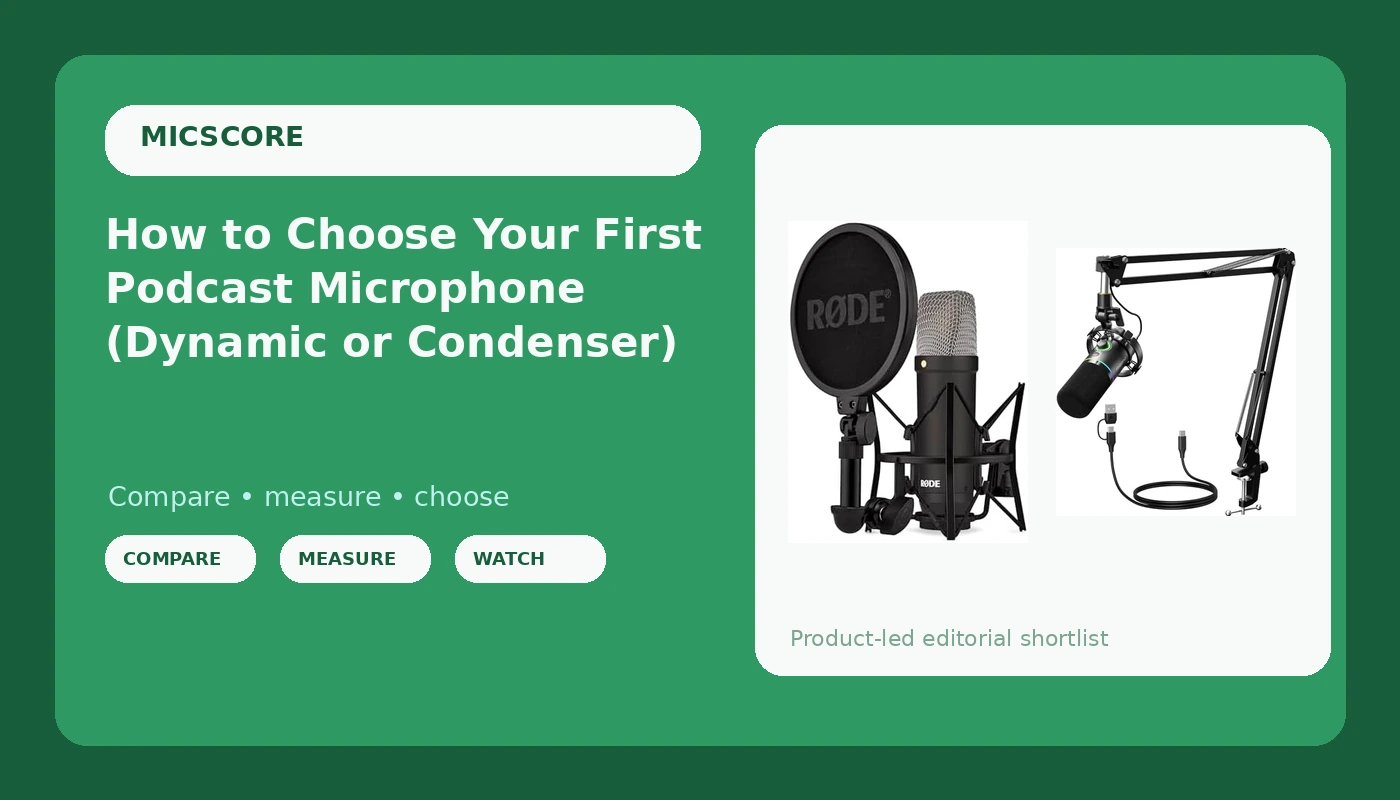 How to Choose Your First Podcast Microphone (Dynamic or Condenser)