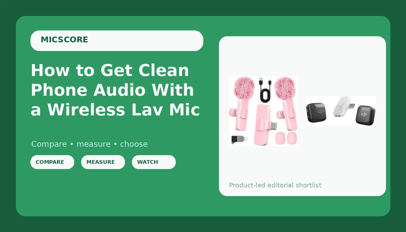 How to Get Clean Phone Audio With a Wireless Lav Mic
