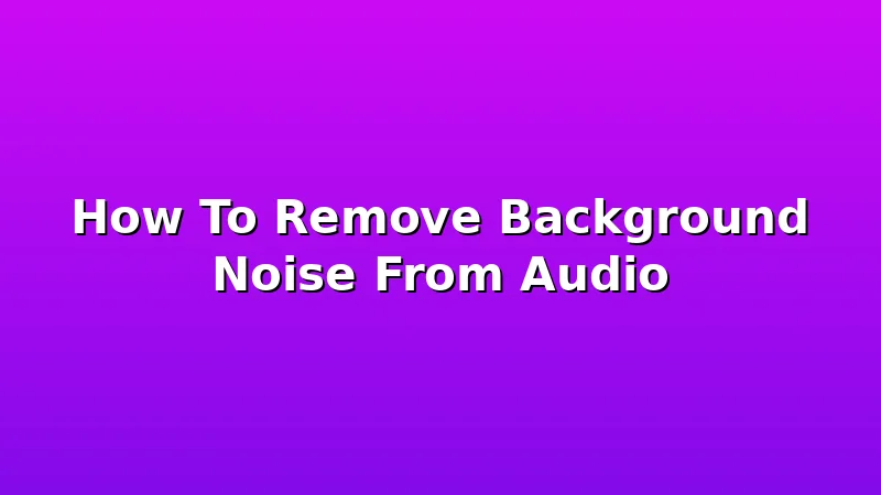 How To Remove Background Noise From Audio - MicScore review with measurements and honest opinion