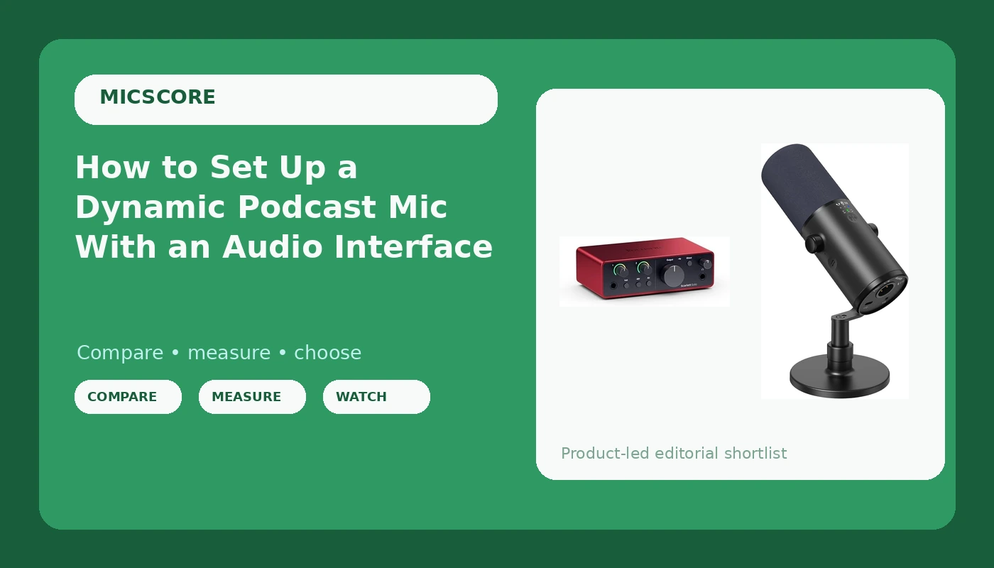 How to Set Up a Dynamic Podcast Mic With an Audio Interface