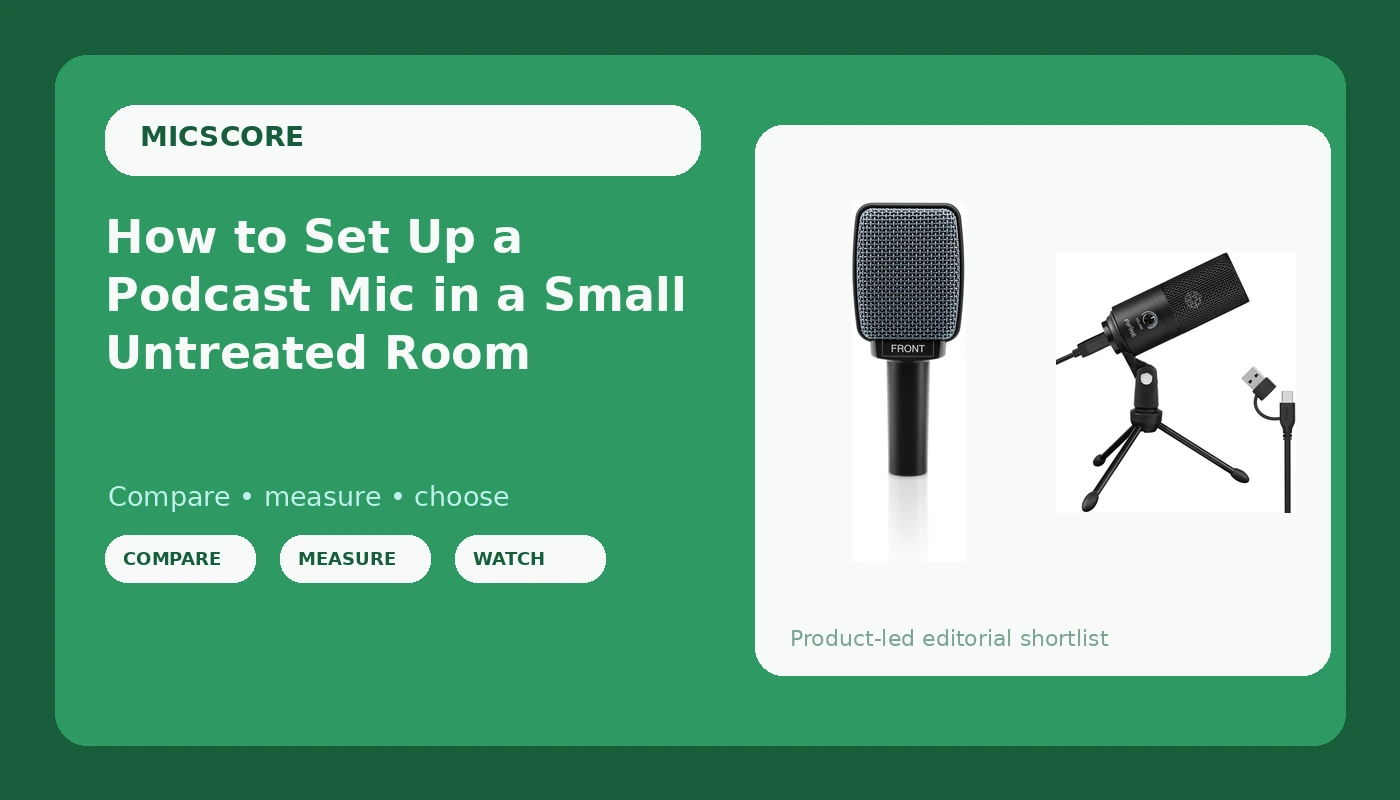 How to Set Up a Podcast Mic in a Small Untreated Room