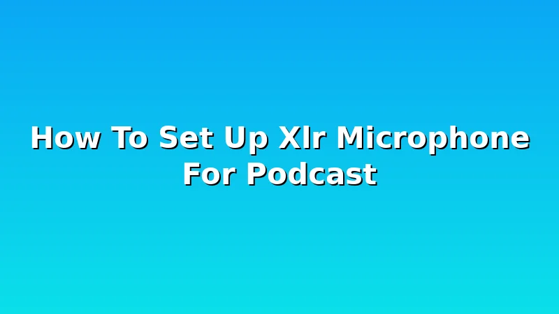 How To Set Up Xlr Microphone For Podcast - MicScore review with measurements and honest opinion