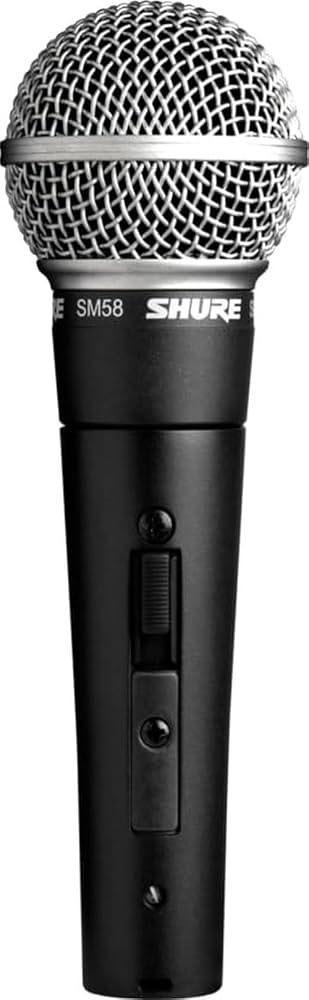 Shure SM58S Pro XLR Dynamic Vocal Microphone with On/Off Switch | Cardioid dynamic vocal