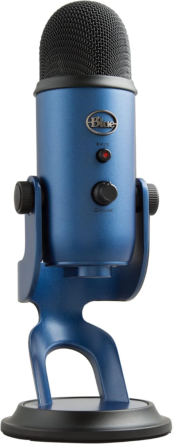 Logitech Creators Blue Yeti USB Microphone, Midnight Blue