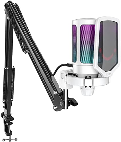 FIFINE AmpliTank K688TW Podcast XLR/USB Microphone Kit, Dynamic Vocal Mic