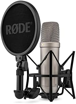 RØDE NT1 5th Gen Studio Condenser Microphone, XLR + USB-C, Silver