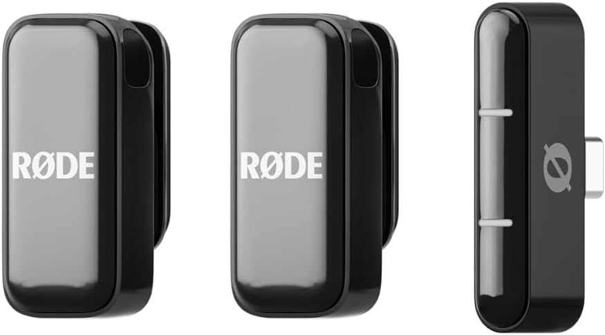 RØDE Wireless Micro, 2 Mics and Charging Case, USB-C for iPhone and Android
