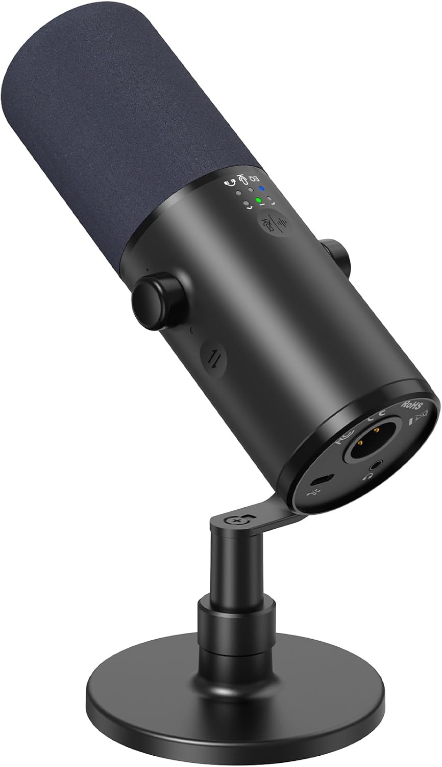 TONOR Dynamic Podcast Microphone for Content Creators, Cardioid XLR/USB Mic